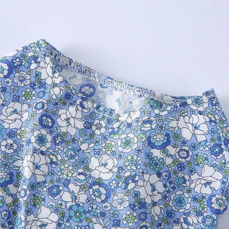Fashion Dog Cloth Fancy Shirt Sunflouer Printing Cute Puppy New Design Spring Summer Vacation Girls Dog Cat Skirt