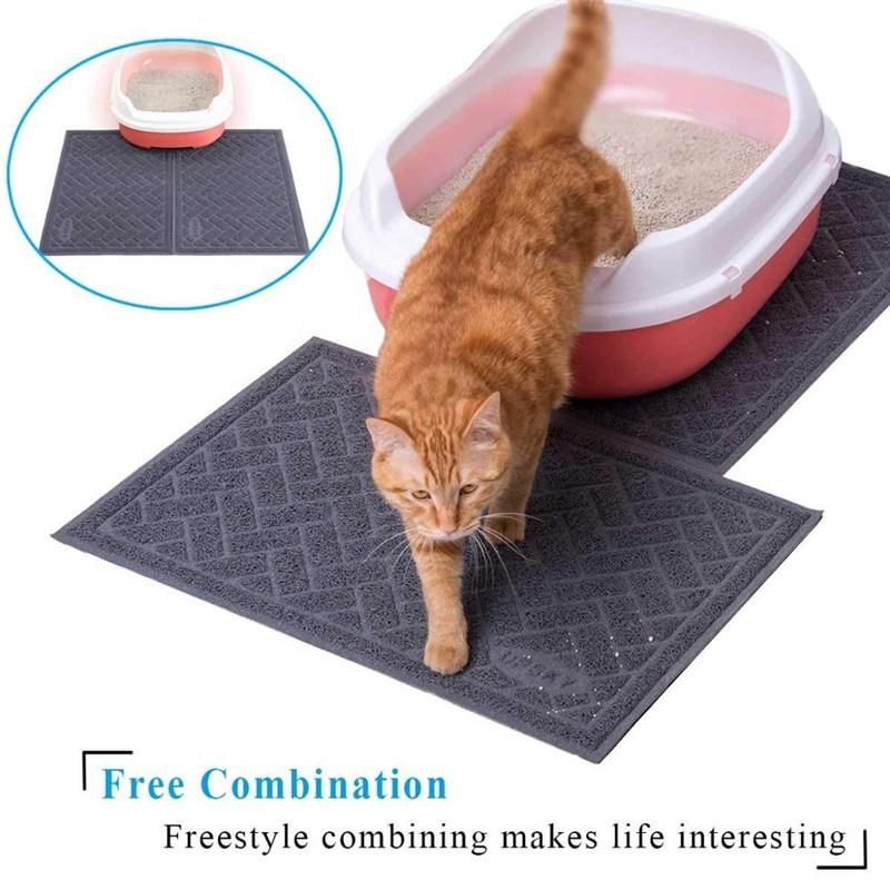 Waterproof Pet Cat Litter Mat Outdoor Scat Mat Receycling Cat Litter Mat