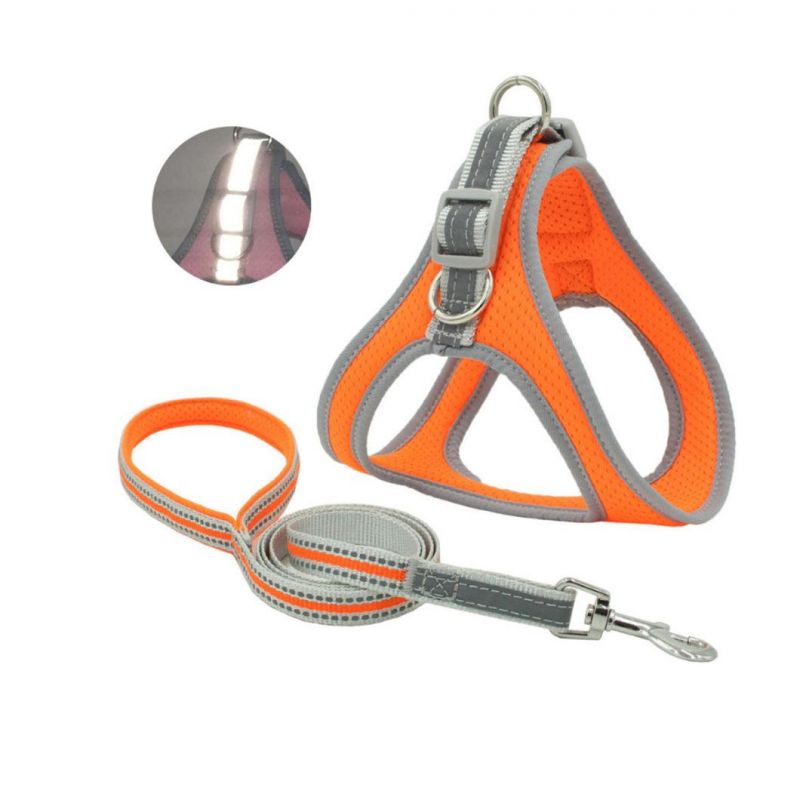 Iridescent Pet Harness Breathable Mesh Dog Harness Vest
