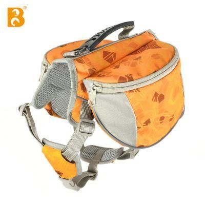2022 Bright Printed Fabric Pet Dog Carrier Dog Self Backpack