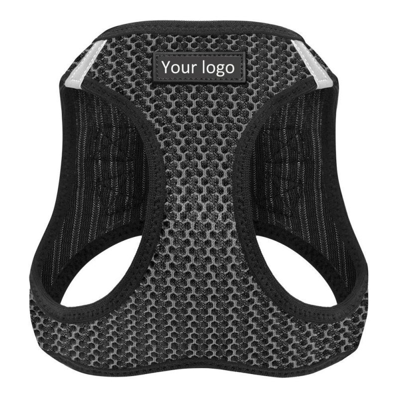 No-Pull Padded Vest Mesh Dog Harness for Outdoor Walking, Hiking