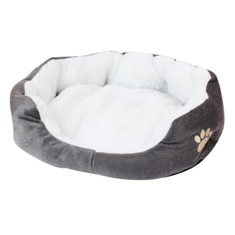 Pet Dog Cat Fleece Warm Bed House Plush Cozy Nest Mat Pad Portable Sleeping Bed