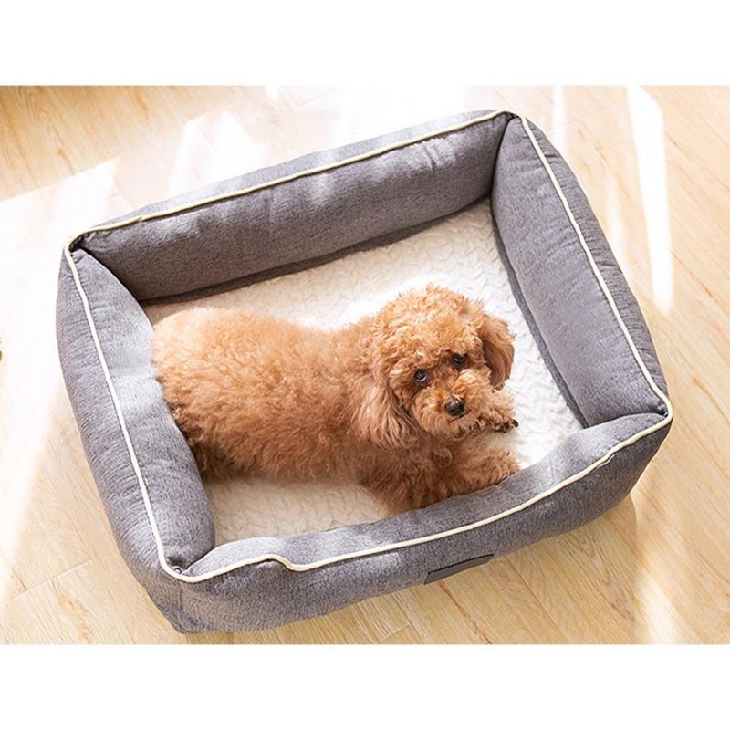 Washable Custom Rectangular Luxury Dog Pet Bed