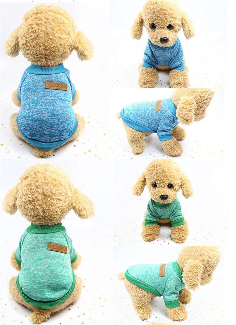 Dog Clothes for Small Dogs Soft Sweater Winter Clothes Classic Pet Outfit