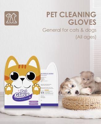 The Best and Cutest Pet Cleaning Glove, 6PCS /Bag, 48bags/ Carton, Carton: 39*38*32cm, China Manufacture, OEM/ODM Is Available