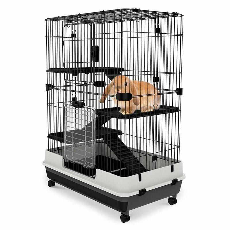 Cadiz 4-Level Indoor Small Animal Cage with Wheels