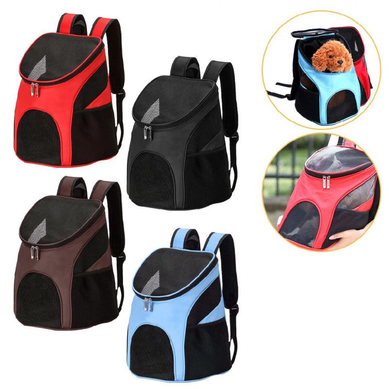 Pet Bag Outing Portable Bag Mesh Bag Breathable Pet Backpack Double Shoulder Backpack
