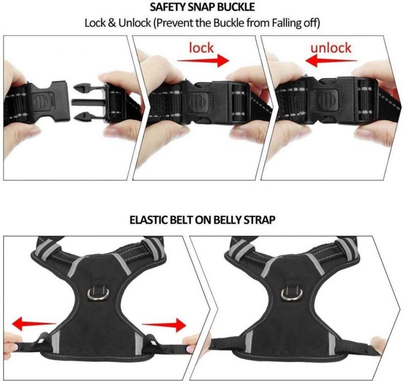 Dog Harness No Pull Pet Harnesses with Dog Collar