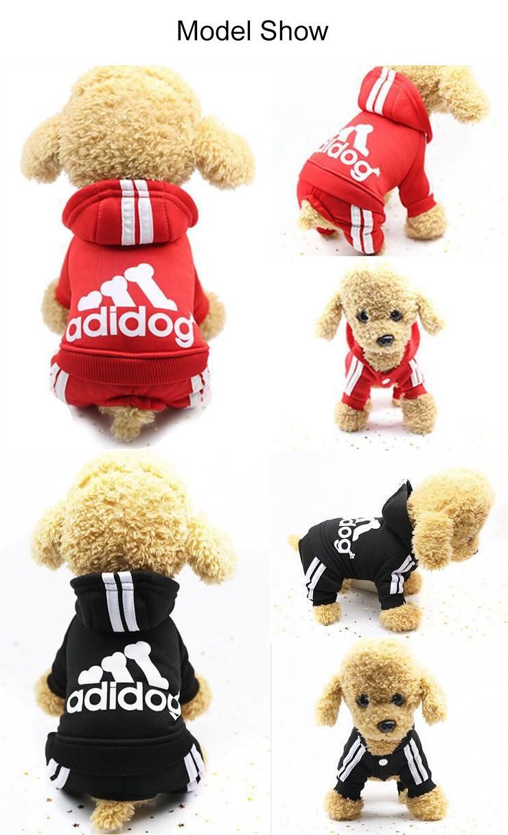 Wholesale Custom Pet Adidog Puppy Hoodie for Dog Clothes Ropa De Perro Two Legs Luxury Hoodies