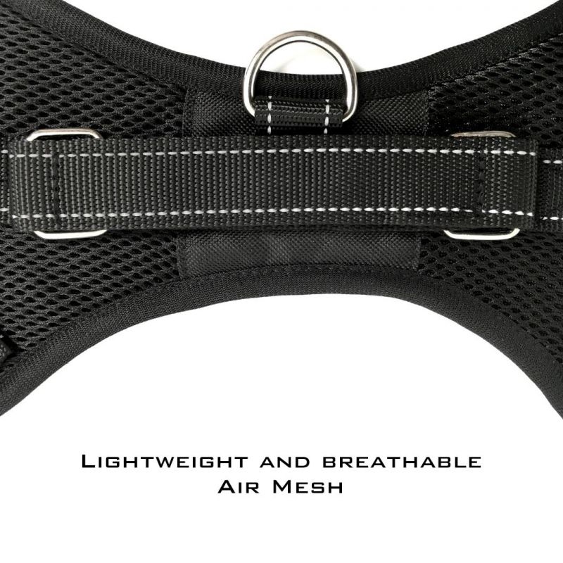 Wholesale No Pull Reflective Breathable Adjustable Dog Harness Pet Supply