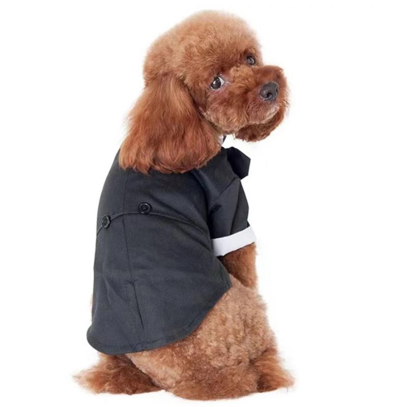 Dog Suit Bow Tie Costume Dog Shirt Wedding Parting Suit