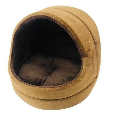 Quiet Time Hooded Cat Pet Bed