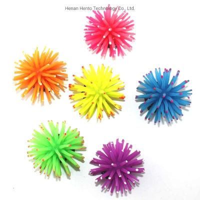 Underwater Landscape Fish Tank Accessories Silicone Sea Urchin with Sucker