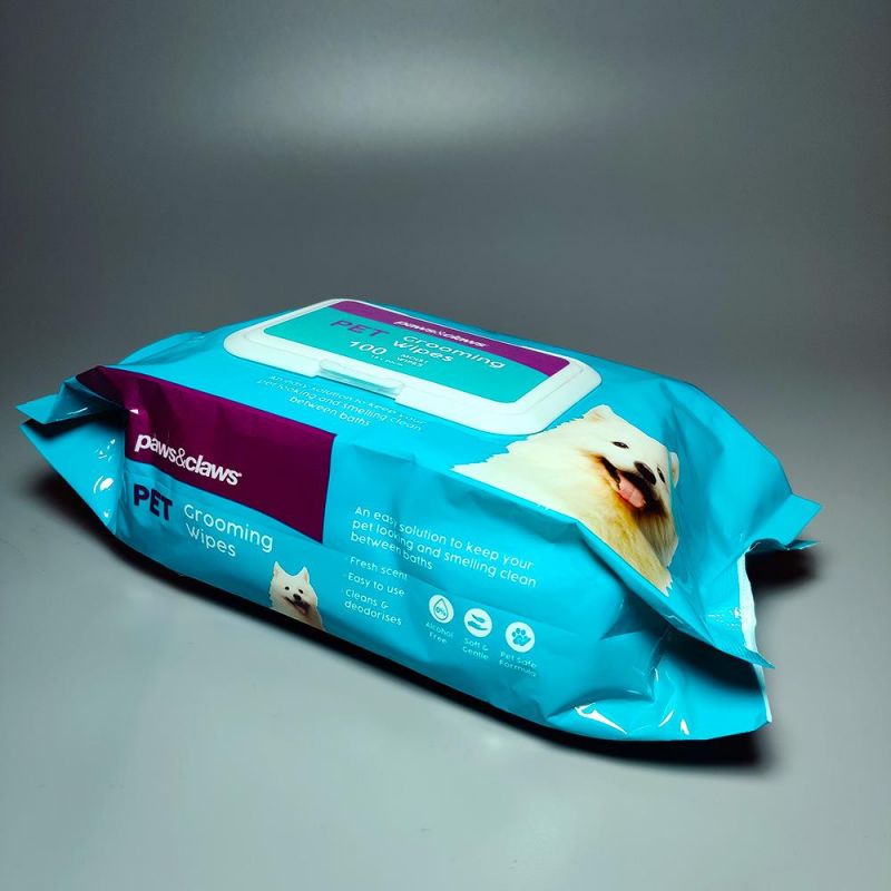 OEM Alcohol-Free Deodorizing Cleaning Grooming Antiseptic Pet Dog Cat Wipes