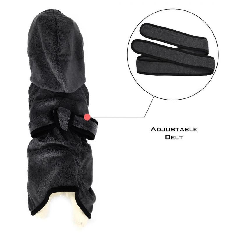 Mircofiber Absorbent Grooming Quick Drying Robe Bathrobe Cat Dog Products