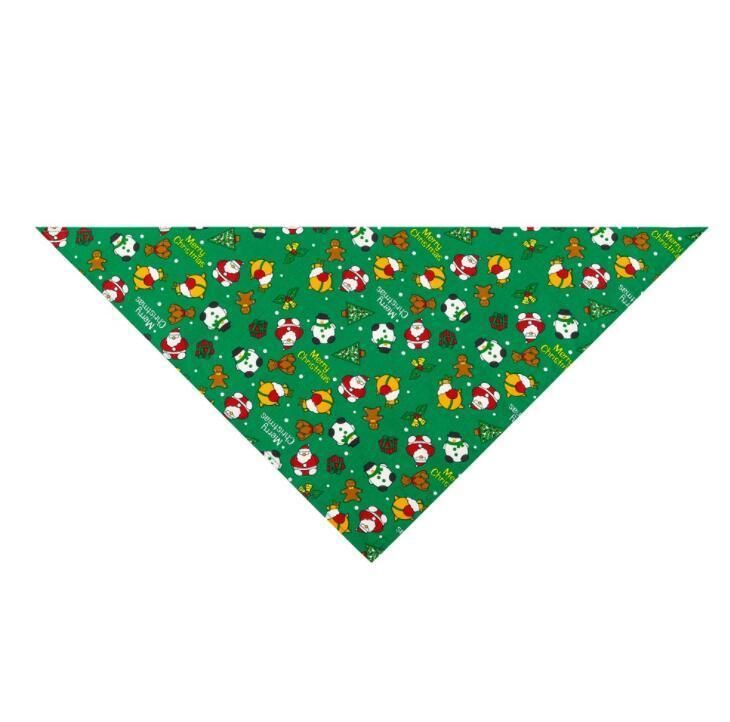 Pet Doggy Triangle Scarf Bibs Kerchief Accessories with Christmas Element