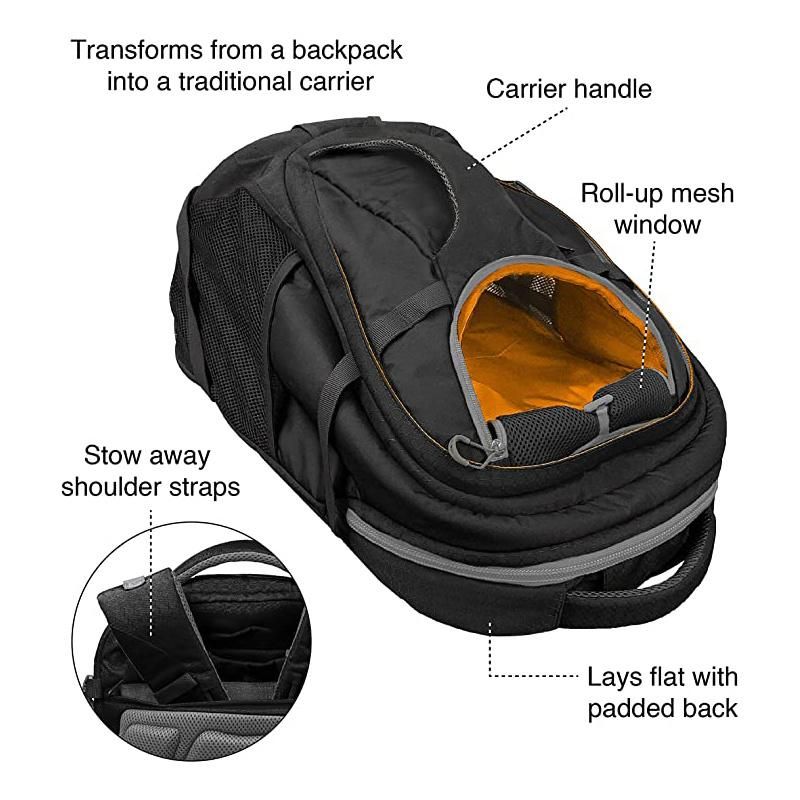 Breathable Custom Travel Dog Backpack Puppy Hiking Tsa Airline Approved