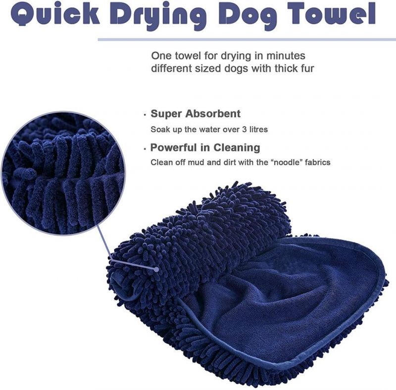 Super Absorbent Pet Towel for Dog and Cat Bath