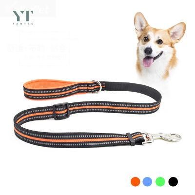High Quality Mesh Soft Padded Handle Strong Heavy Duty Custom Nylon Reflective Pet Harness Dog Leash