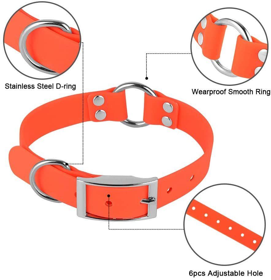 Waterproof PVC Comfortable Pet Collar Matching Leash Set