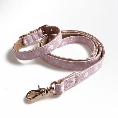 Amazon Hot Sale, Products Adjustable Bowtie Luxury Dog Collar and Leash Set Small Designer Dog Collar Leash/