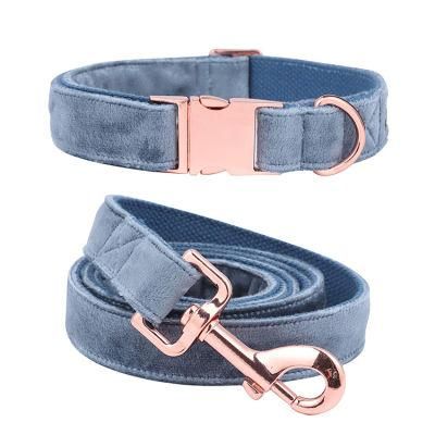 Super Comfortable Customzied Velvet Dog Collar and Dog Leash