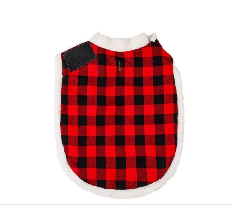 Fleece Plaid Soft Warm Dog Coat with Fast Delivery