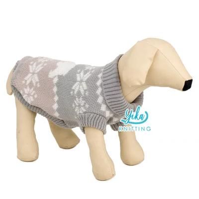 Spring and Autumn Puppy Cardigan Two-Legged Breathable Cotton Knitted Sweater Dog Clothes