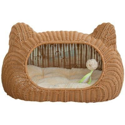 Wholesale Rattan Cat Bed Pet House