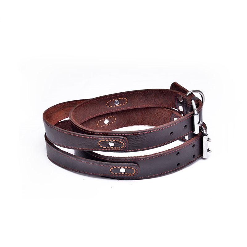 Leather Dog Collar for Small Medium Large Dog Adjustable Soft Breathable Leather