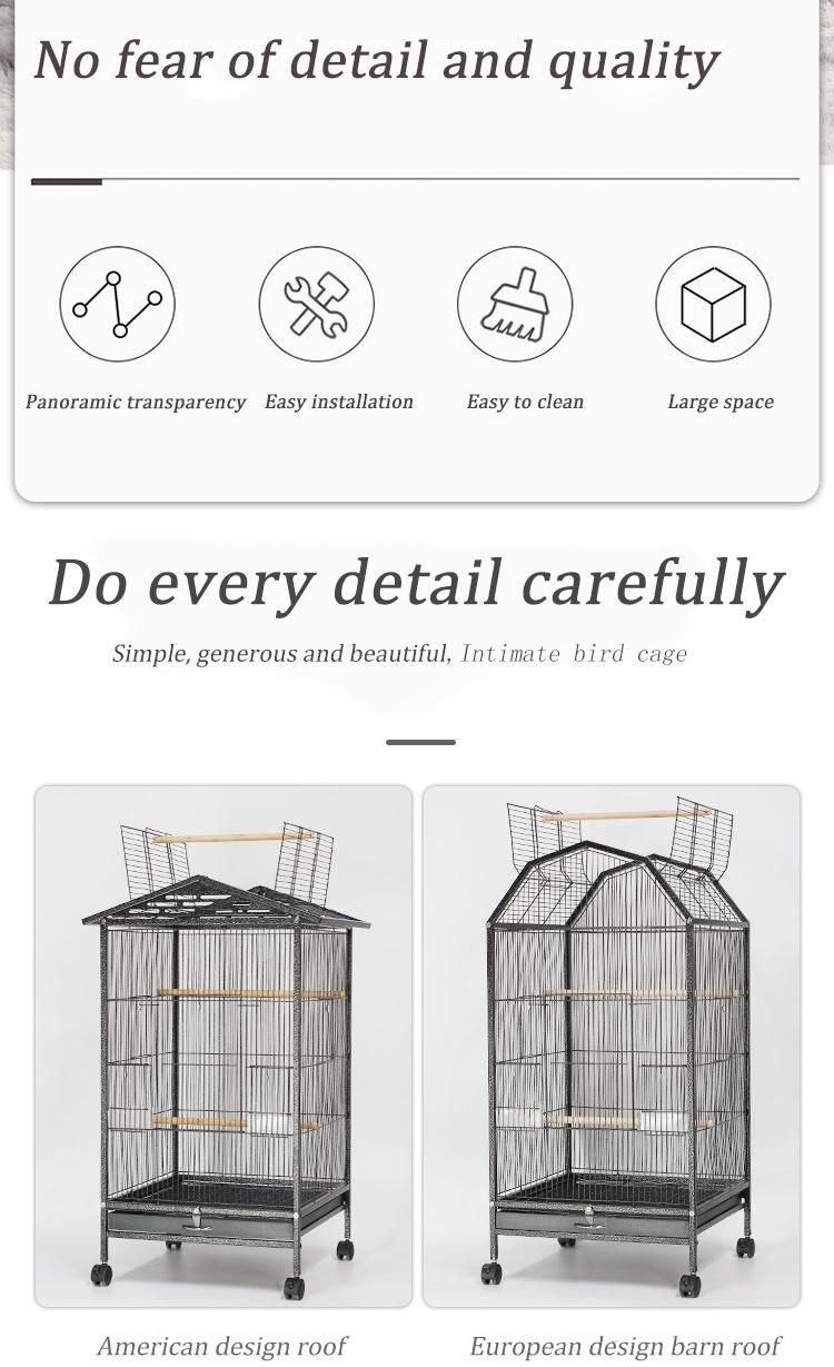 Wholesale Large Stainless Steel Aviary Bird Cage