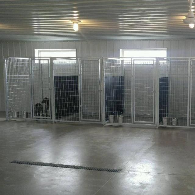 Warehouse Storage Galvanized Metal Welded Dog Kennel Run.