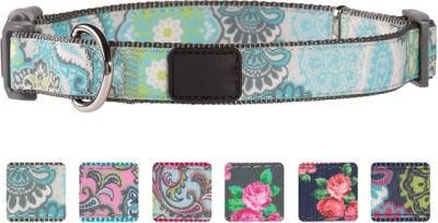 Paisley Garden Pattern Pet Collar Personalized Martingale Collars Pretty Dog Accessories