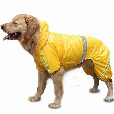 Wholesale Outdoor Waterproof Reflective Pet Dog Raincoat Custom Big Pet