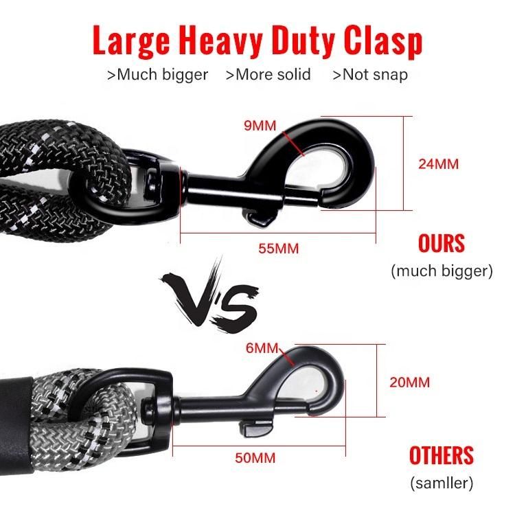 Strong Large Reflective Nylon Braided Climbing Rope Dog Leash
