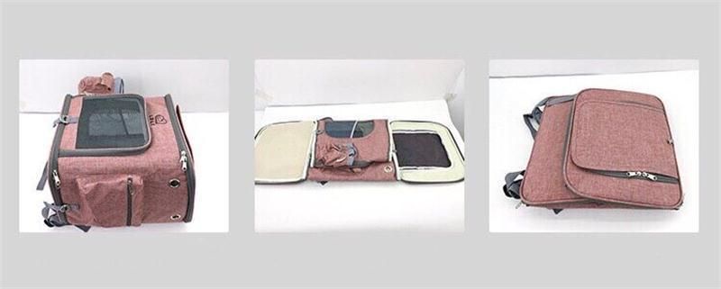 Foldable Cat Carrier Bag Breathable Pet Cage Small Dog Pet Travel Carrier Handbag