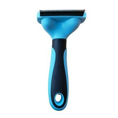Dog Cat Grooming Brush Comb Reduce Shedding Hair Pet Accessories Blue-S