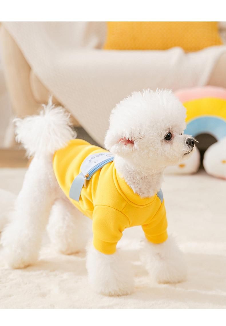 New Zipper Backpack Bear Cute Design Puppy Dog Bipedal Clothes Cat Spring Autumn Hoodie Pet Clothes