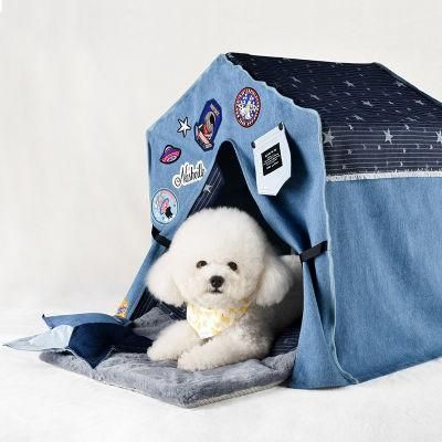 Enclosed Small and Medium-Sized Dog Tent Dog House Pet Nest