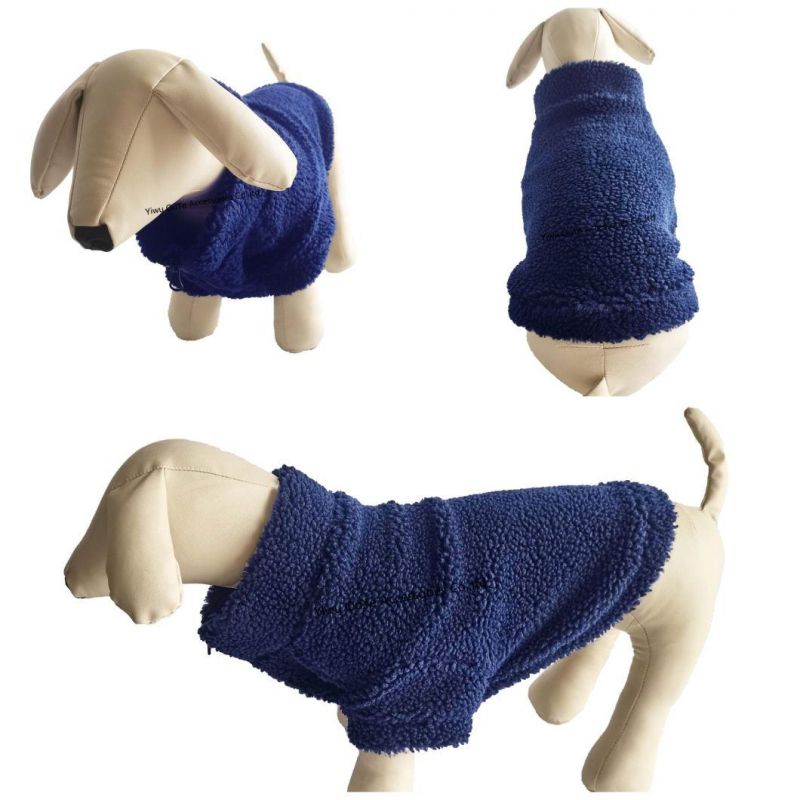 Customized Warm Lamb-Fleece Soft-Lined Coat Dog Accessories Apparel Pet Clothes