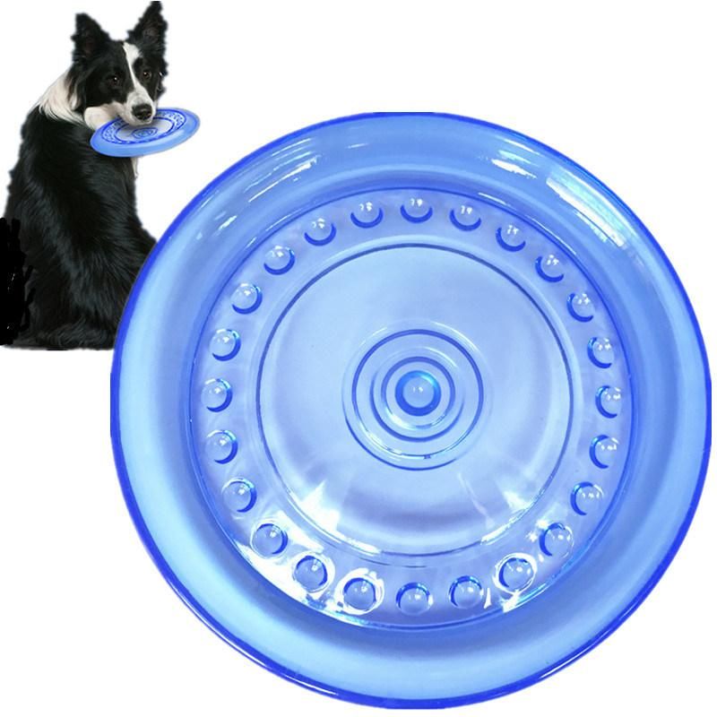 2022 A Grade Silicone Soft Frisbeed Pet Bite Resistant Dog Frisbeed Water Chew Toy Strong Rubber Interactive Custom Frisbeed