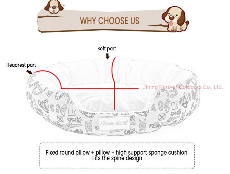 Plush Dog Bed Round Kennel Hot Sale Pet Sofa Bed Mat Soft Keep Warm Pet Bed Mat Solid Color Cat Bed Kennel High Quality Pet Bed