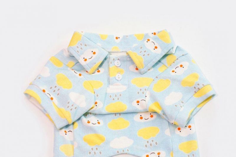 OEM Wholesale Custom Cotton Striped Pet Outerwears Dog Clothes T-Shirt