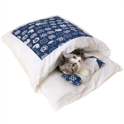 Pet Bed Cat Sleeping Bag Mat Winter Warm Puppy Kennel Nest Cushion Pet Products