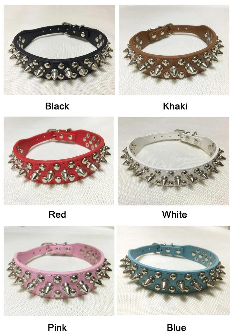 2021 Luxury Classic Collares PARA Perros Y Gatos Microfiber Material Bright Colors Leather Pet Collars