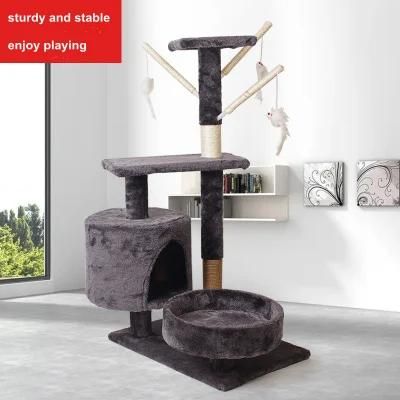 Double Nest Cat Tree Scratcher with Sisal Rope