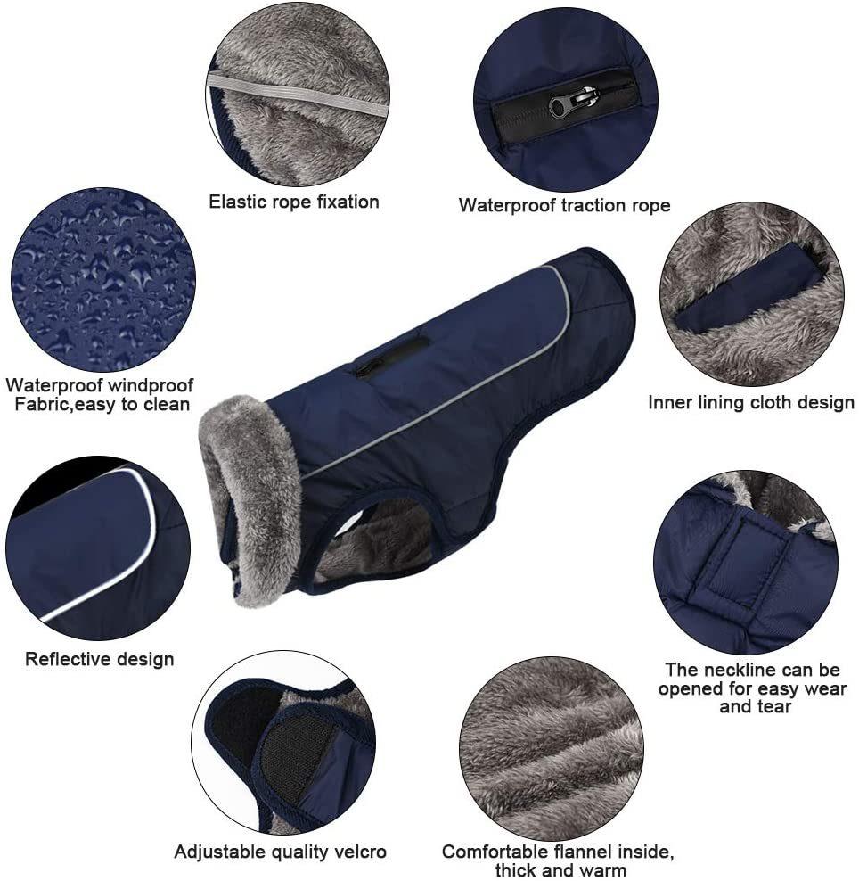 Winter Coat Warm Dog Apparel Cold Weather Dog Jacket