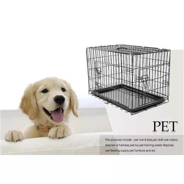 Metal Foldable Dog Cage Large Space for Pet Dog Carrier