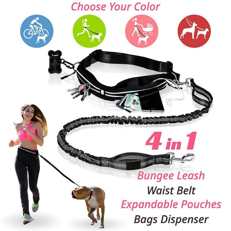 Premium Hands Free Dog Leash for Walking & Running Outside Activities