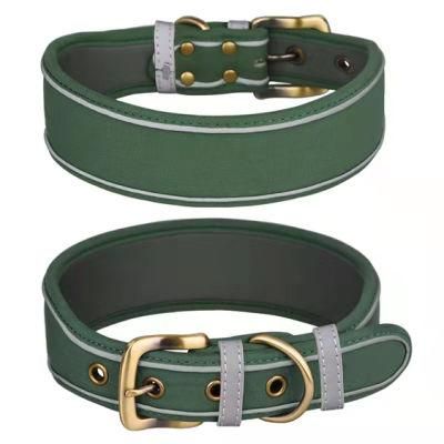 Reflective Large Dog Collar with Soft Neoprene Pet Collar